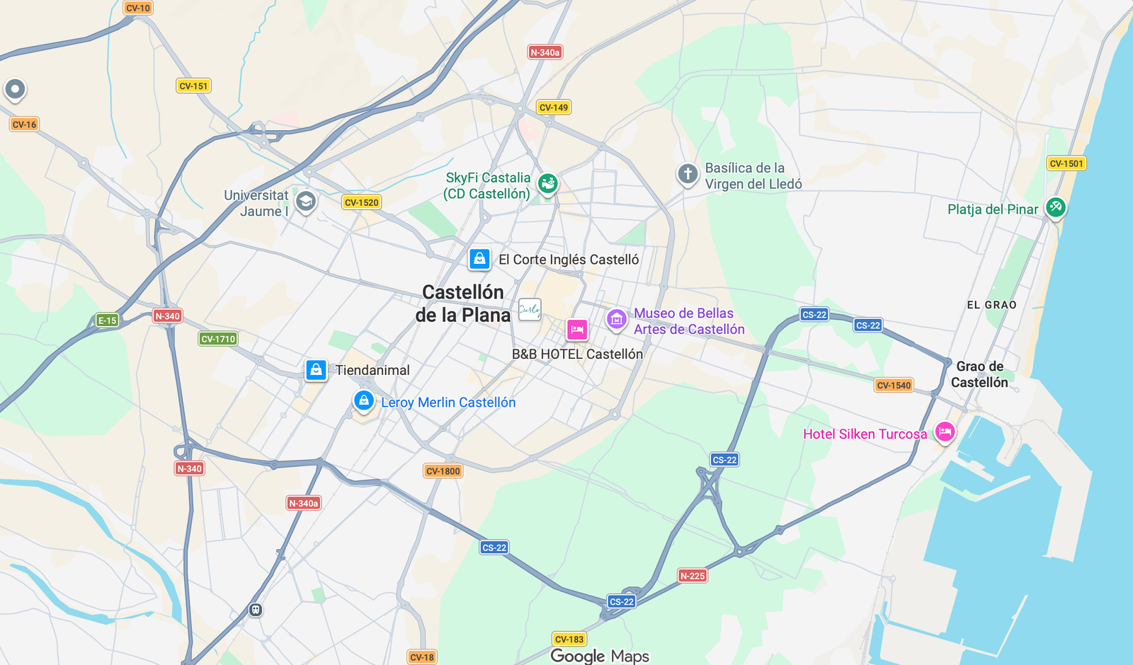Mapa Castellón